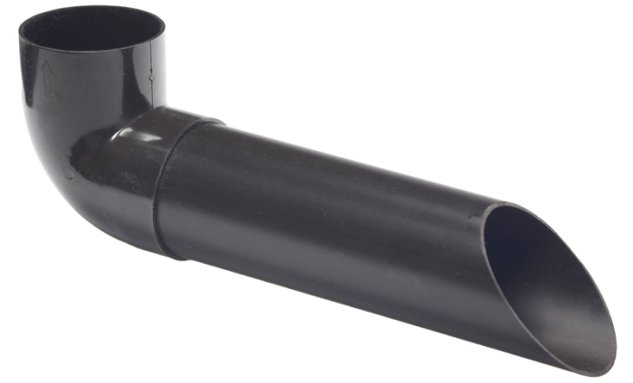 Gargouille Ø 60 mm brun