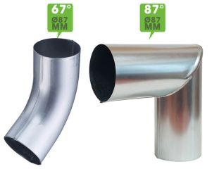 Coudes zinc | Ø 87 mm