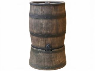 Récupérateur d'eau en PVC Roto 120 litres sur socle.
