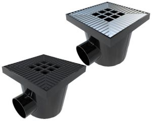 Siphon de sol extérieur | grille aluminium