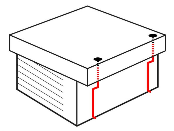 PVC kit pour toiture plate | anthracite | Ø 60 mm | double