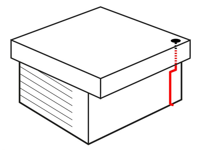 PVC kit pour toiture plate | anthracite | Ø 60 mm | single