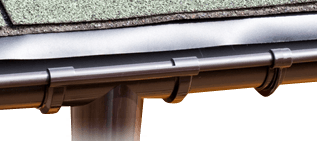 Gouttières PVC pour un toit à six versants